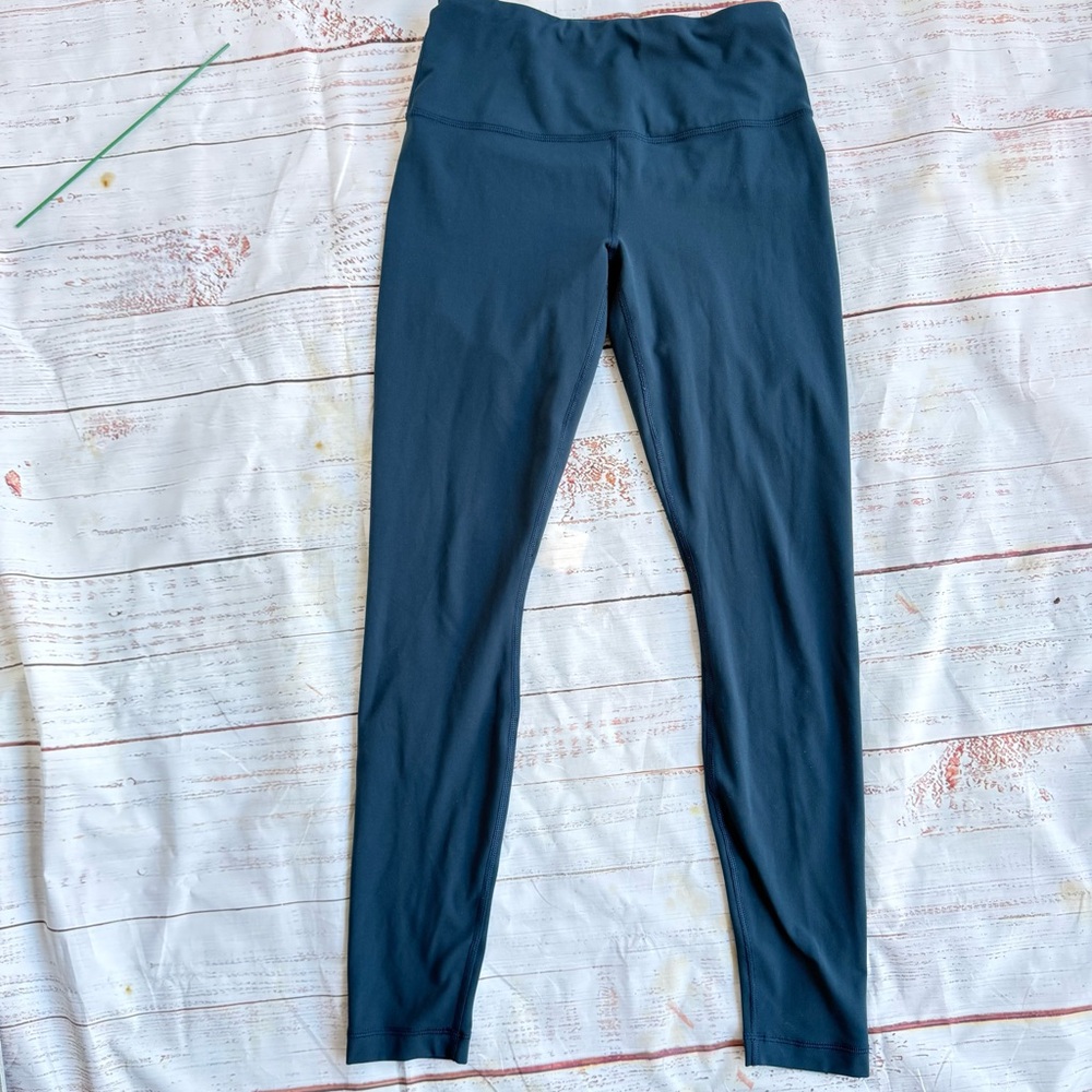 YOGALICIOUS Athletic Leggings Women’s Size Small Full length Teal Turquoise Soft
